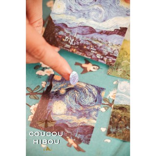 STICKER TRANH VAN GOGH -cắt tròn