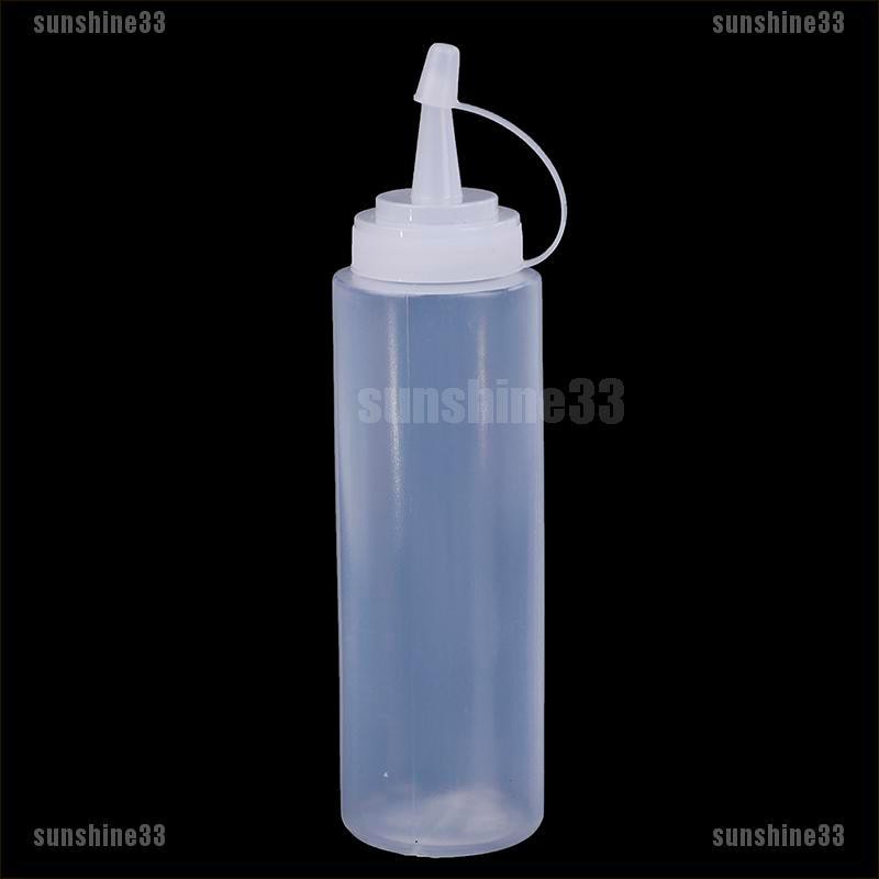 Bình Nhựa Đựng Dầu Ăn / Giấm Dạng Bóp 8oz Tiện Dụng Cho Nhà Bếp