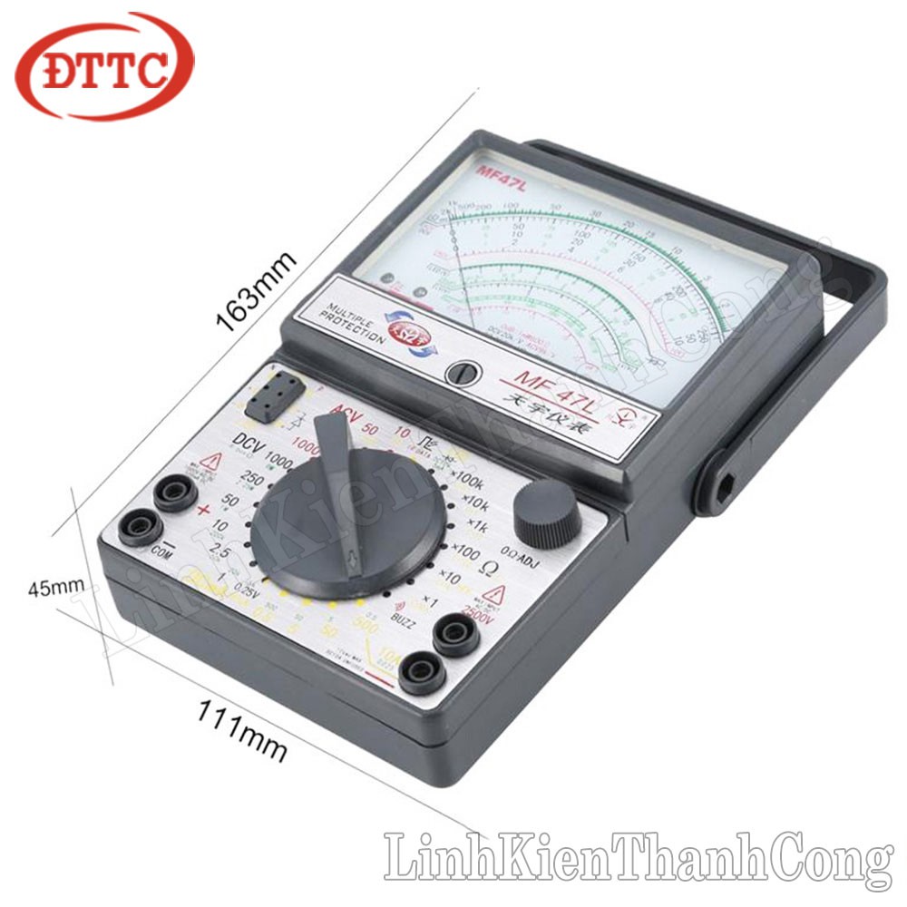 Đồng Hồ Vạn Năng MF47L (Bảo Vệ Chống Cắm Nhầm Điện)