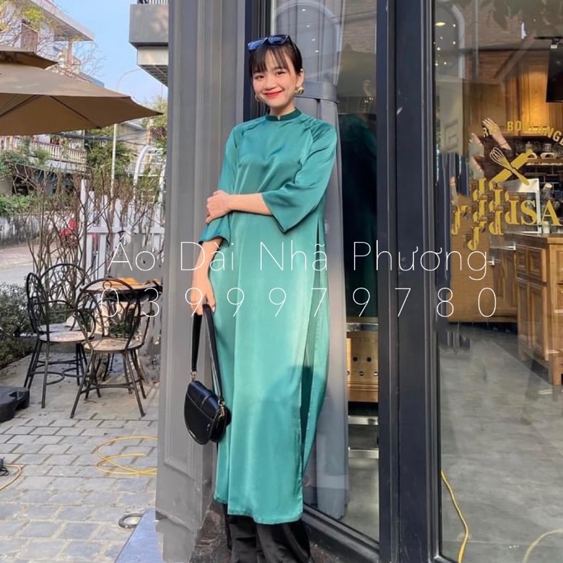 [FREESHIP] Áo Dài Dáng Xuông May Sẵn, Áo Dài Cách Tân Lụa cao cấp