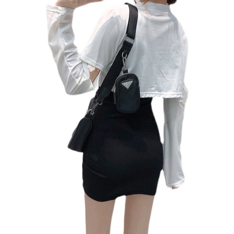 Đầm ngắn hai mảnh phối dây rút gợi cảm thời trang Hàn Quốc mới dành cho bạn nữ