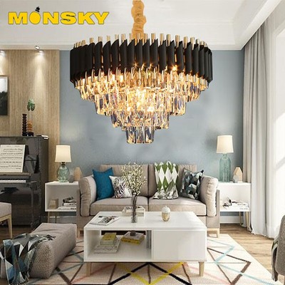 Đèn thả chùm pha lê MONSKY MOGA trang trí nội thất hiện đại sang trọng (có ảnh thật 100% chuẩn đẹp)