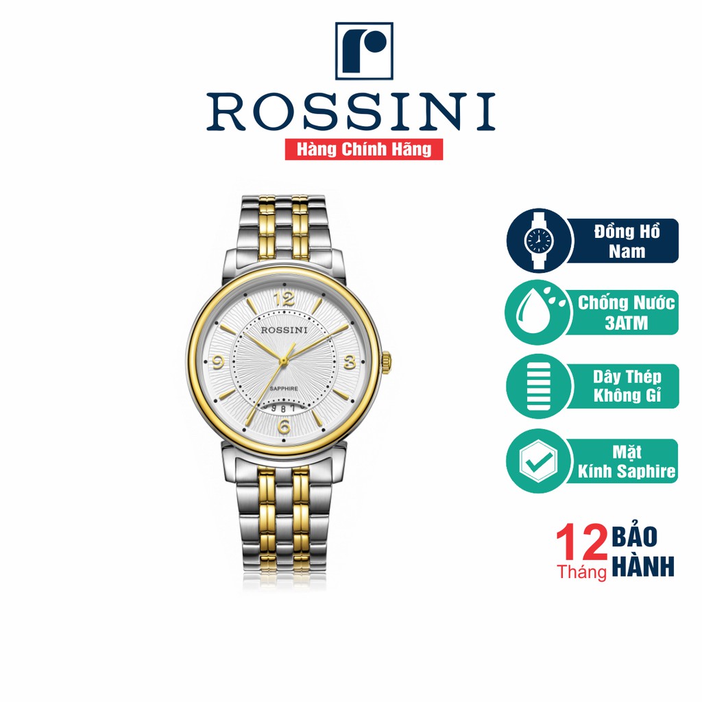 [Mã FARSBRT52 giảm 20% đơn từ 249K] Đồng hồ đeo tay nam Rossini - 5803T01C