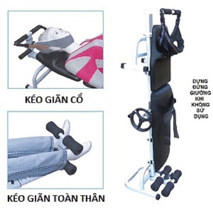 Giường kéo giãn cột sống lưng bằng cơ