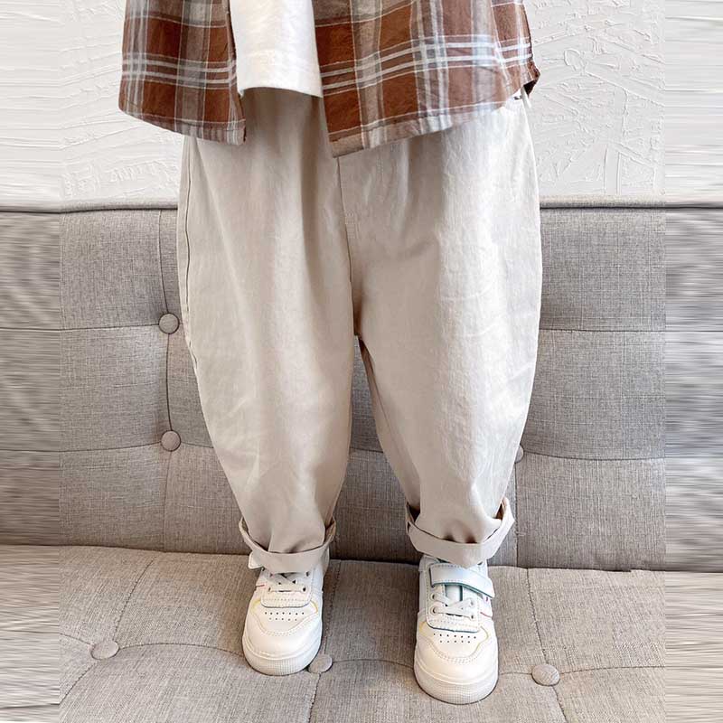 Quần kaki dài, quần dài cho bé kaki chất mềm cạp chun phong cách Hàn Quốc từ 15-35kg