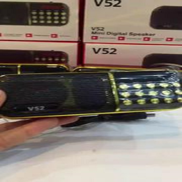 Đài Radio Siêu Nhỏ V52 - Bắt Đài Fm.Chạy Thẻ Nhớ.USB.Hỗ Trợ Học Tiếng Anh.Nghe Nhạc Mp3.