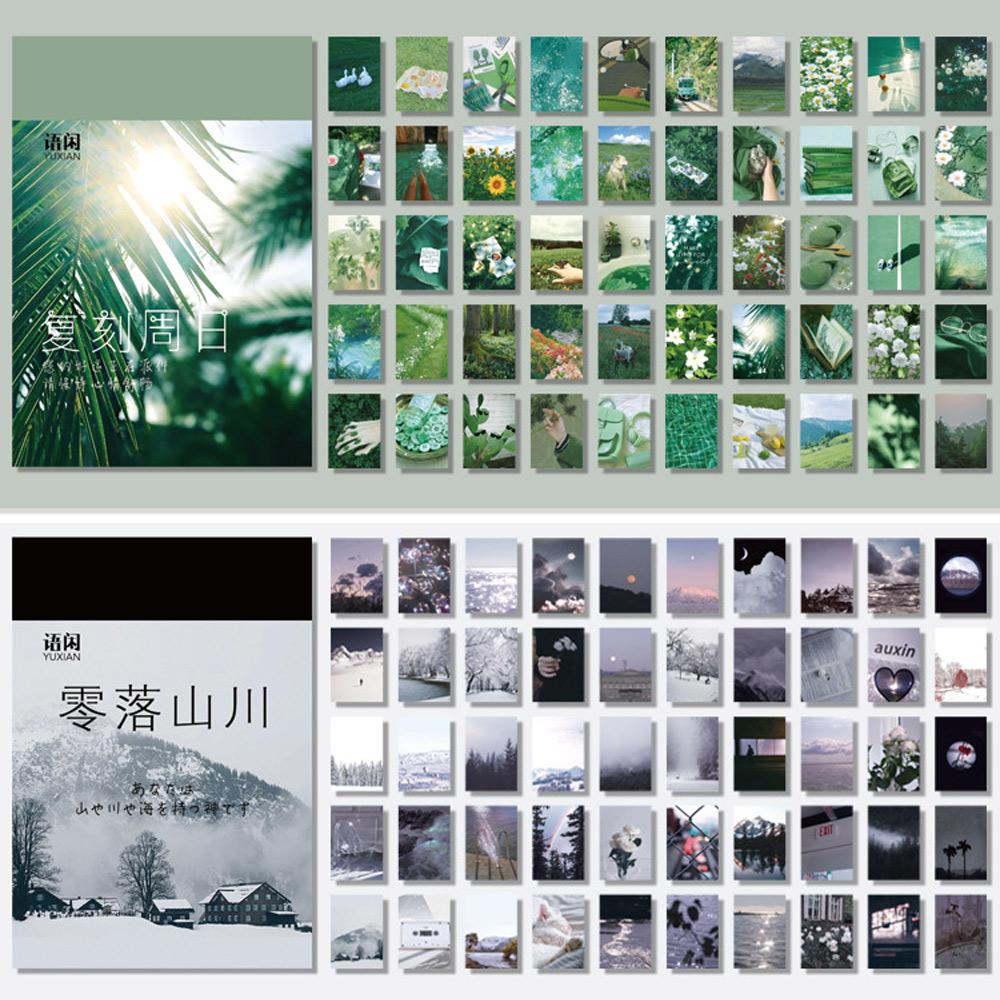 PISTA Bộ 50 Sticker Dán Trang Trí Album