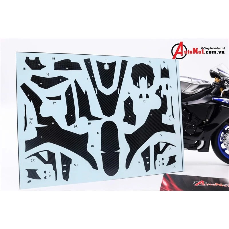 DECAL NƯỚC YAMAHA YZF-R1M CARBON 1:12 14133 DC149