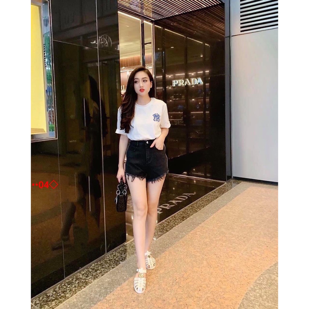 [Mã FAMARAL2 giảm 10K đơn 50K] QUẦN SHORT KAKI LƯNG CAO RÁCH LAI FORM ĐẸP