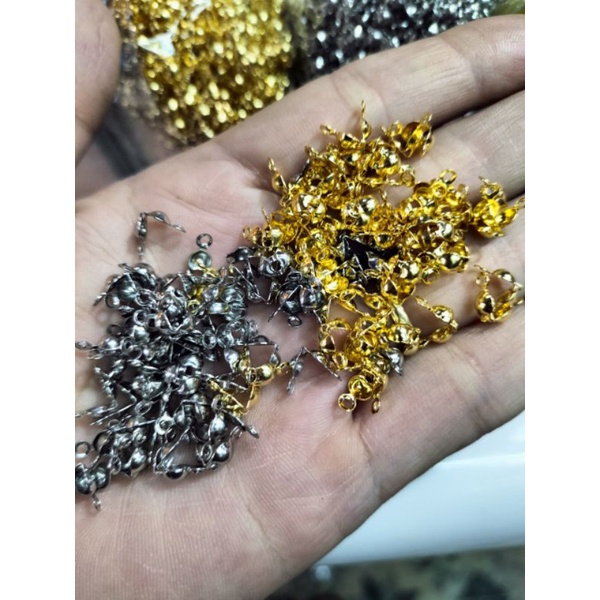 100 Sò kẹp che nút thắt dây làm móc nối vòng