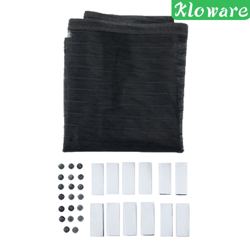 Rèm Cửa Dạng Lưới Từ Tính Chống Muỗi Màu Đen Kích Thước 80x210cm