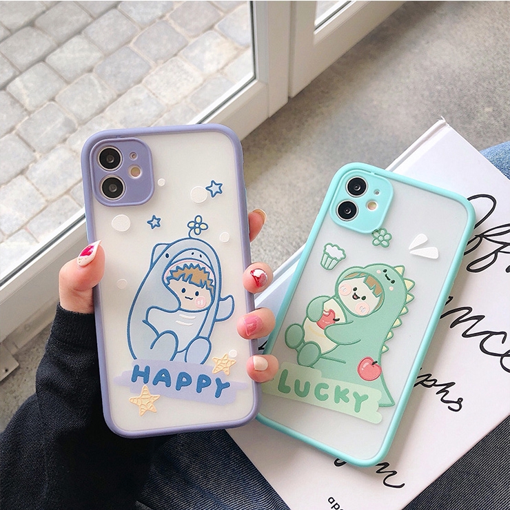 Ốp iphone - Ốp lưng viền nhám Lucky và Happy 6s/6plus/6splus/7/8/7plus/8plus/x/xs/xsmax/11/12promax | BigBuy360 - bigbuy360.vn