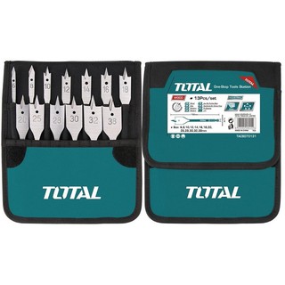 Bộ 13 mũi khoan gỗ đầu dẹp total tacsd70131