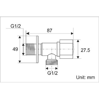 Van góc Angle Valve inox 304 Zento ZT984