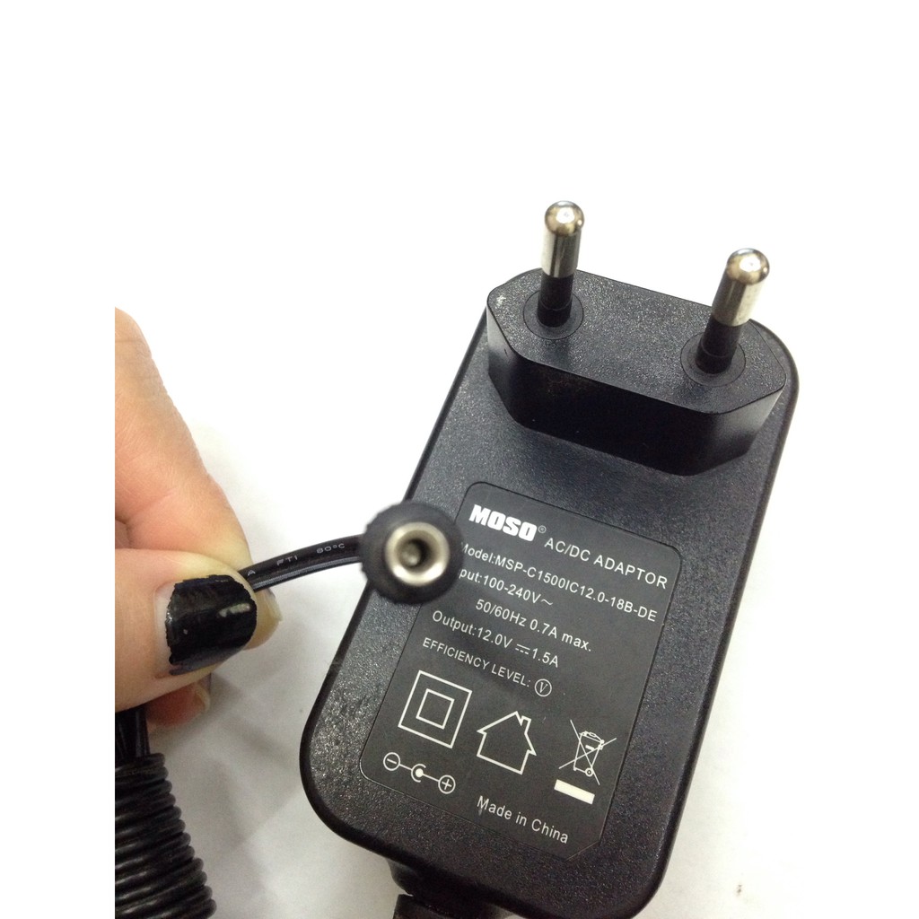 Adapter nguồn cho đàn casio 12V 1.5a