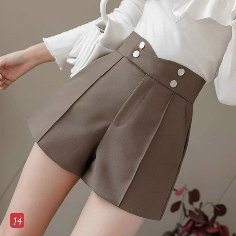 Quần short nữ thời trang,Quần sóc cạp cao siêu cao tôn dáng loại 1 cao cấp