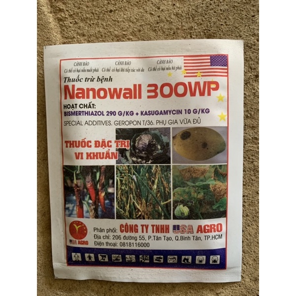 Nano wall- chống thối nhũng, Xử lý vi khuẩn gây hại cây trồng
