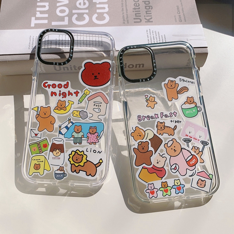 Ốp điện thoại in hình gấu hoạt hình cho Iphone 5/5S/6/6plus/6S/6S plus/6/7/7plus/8/8plus/X/XS/XS Max/11 64 | BigBuy360 - bigbuy360.vn