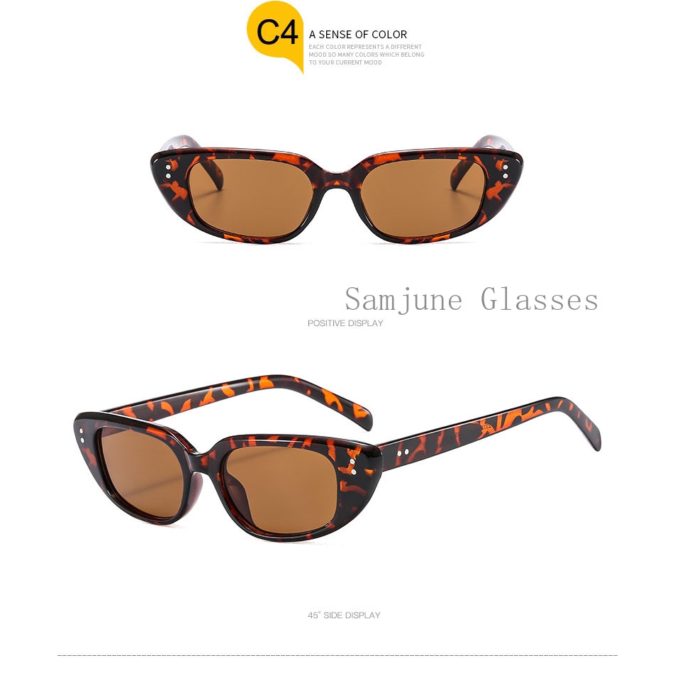 Kính Mát Mắt Mèo Samjune Z3355 Phong Cách Retro Quyến Rũ Cho Nữ