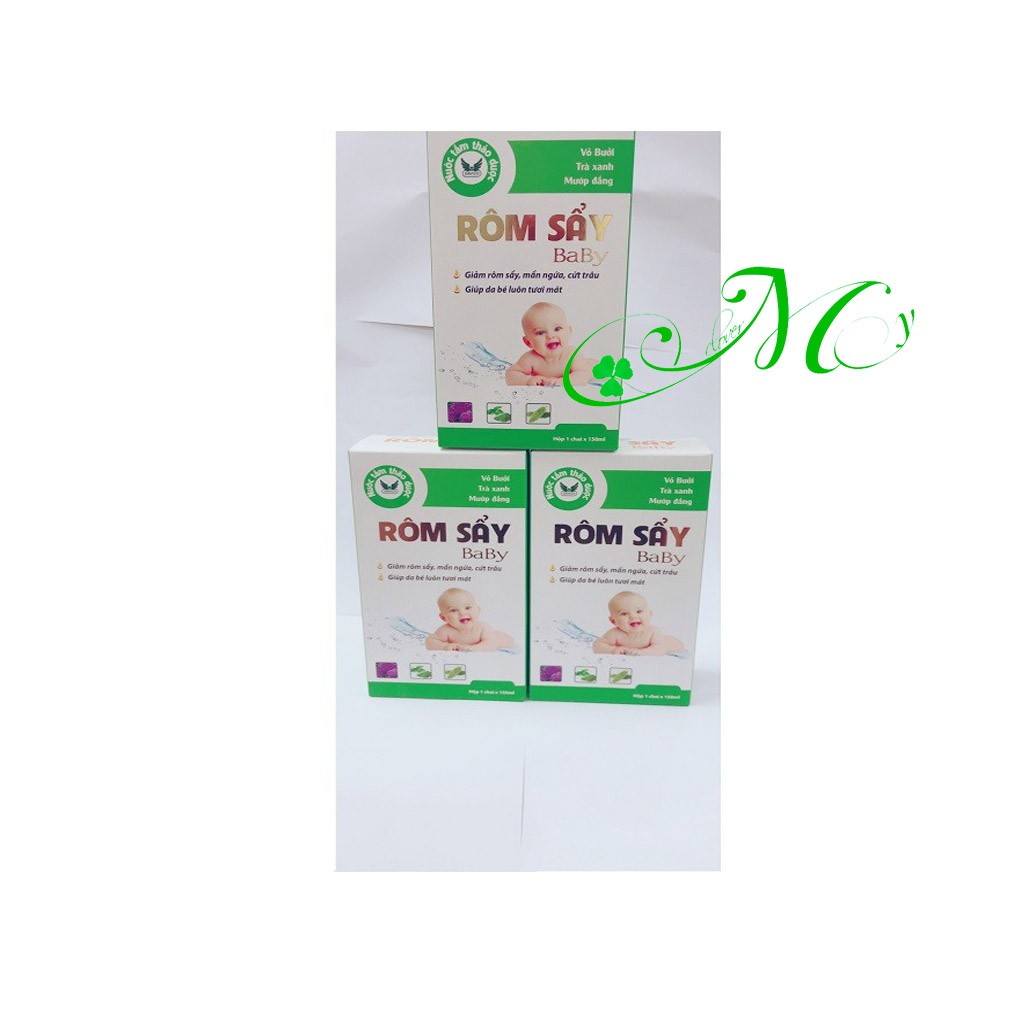 Nước tắm thảo dược Rôm Sẩy BaBy - Giarm rôm sẩy, mẩn ngứa, cứt trâu, bảo vệ da của bé