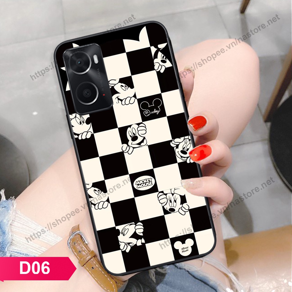 Ốp lưng Oppo A36 / Oppo A76 trái tim họa tiết caro, mikey họa tiết beabrick kaws cute