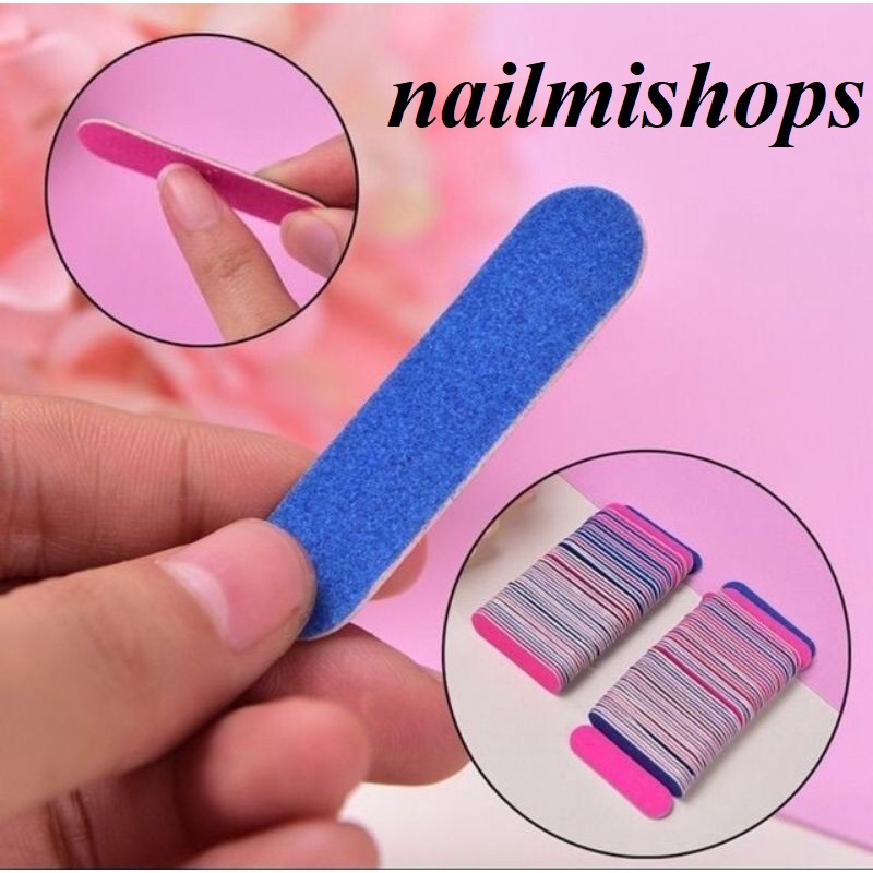 Dũa Mini 1 cái 1k cái dũa móng tay Nail box nailmishops