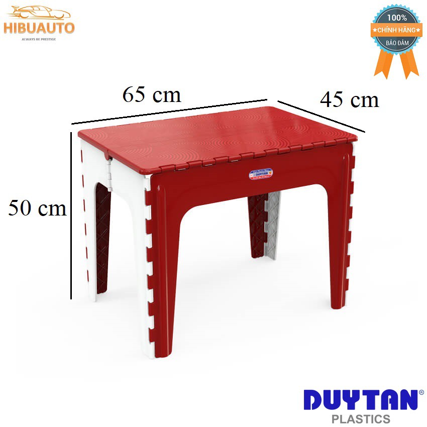 Kiện Bàn Xếp Học Tập Duy Tân (65 x 45 x 50 cm) và Ba Ghế Lùn Xếp NHỏ Gọn Duy Tân (29.6 x 24 x 21.4 cm)