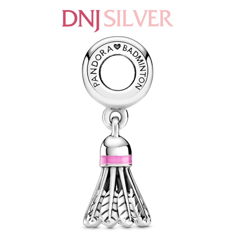 [Hàng cao cấp] Charm bạc 925 cao cấp, hàng chuẩn bạc - Charm Badminton Birdie thích hợp để mix vòng tay charm - DN031