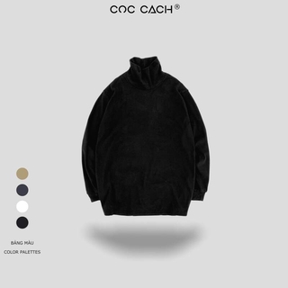 Áo nỉ nam nữ cổ lọ basic AD8210 by COCCACH