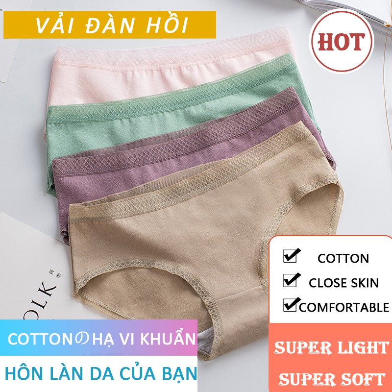 Cotton panties bamboo tops high waist mesh lifts sexy buttocks for women | BigBuy360 - bigbuy360.vn