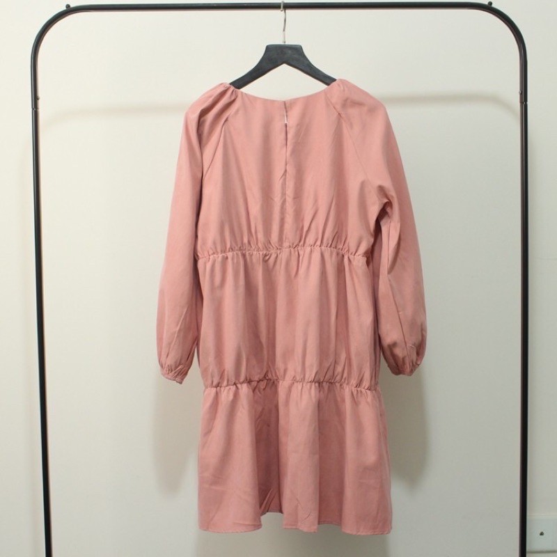 Đầm hồng babydoll Zara