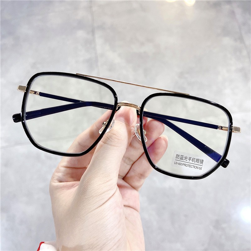 Mắt Kính Gọng Vuông Chống Ánh Sáng Xanh Thời Trang Cho Nam Nữjz2070