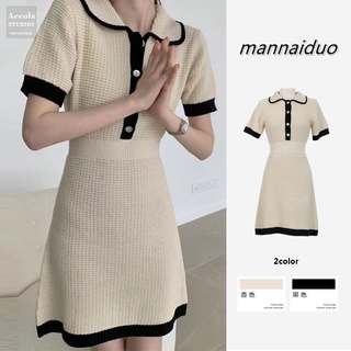 Đầm Đen Thiết Kế Đơn Giản Phong Cách Retro Pháp Cao Cấp