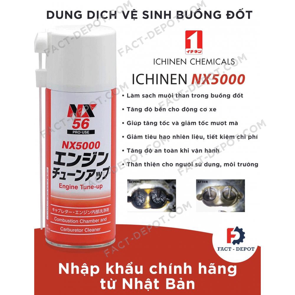 Dung dịch vệ sinh buồng đốt Ichinen NX5000 (NX56)