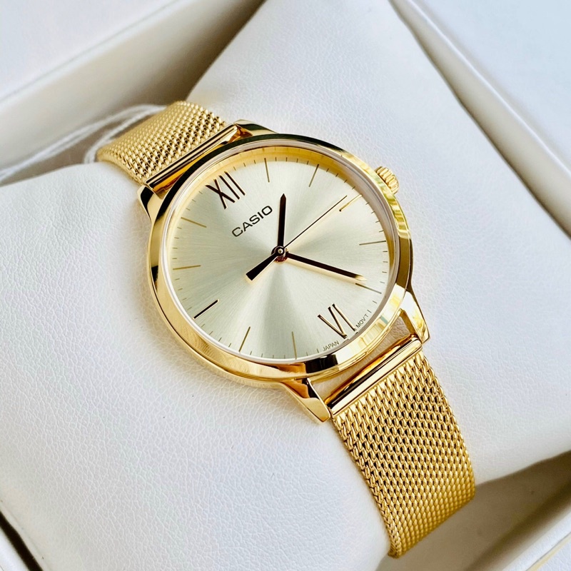 Đồng hồ nữ dây thép Casio LTP E157MG