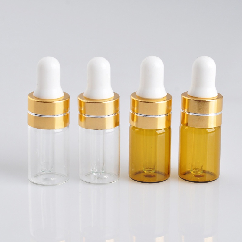 Set 10 Lọ Thủy Tinh Rỗng Mini 3ml 5ml Có Thể Đổ Đầy Tiện Lợi Du Lịch