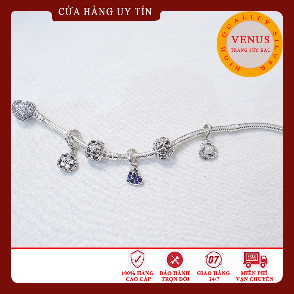 Vòng charm xinh xắn xâu 5 hạt- Mã sản phẩm VENUSB7