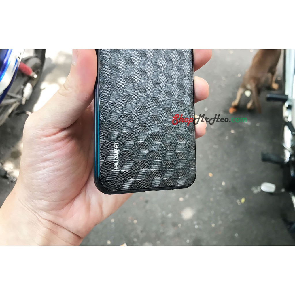 [Mã ELFLASH5 giảm 20K đơn 50K] Bộ 3 SKin Dán Mặt Sau Lưng Vân 3D Carbon Huawei Nova 3e