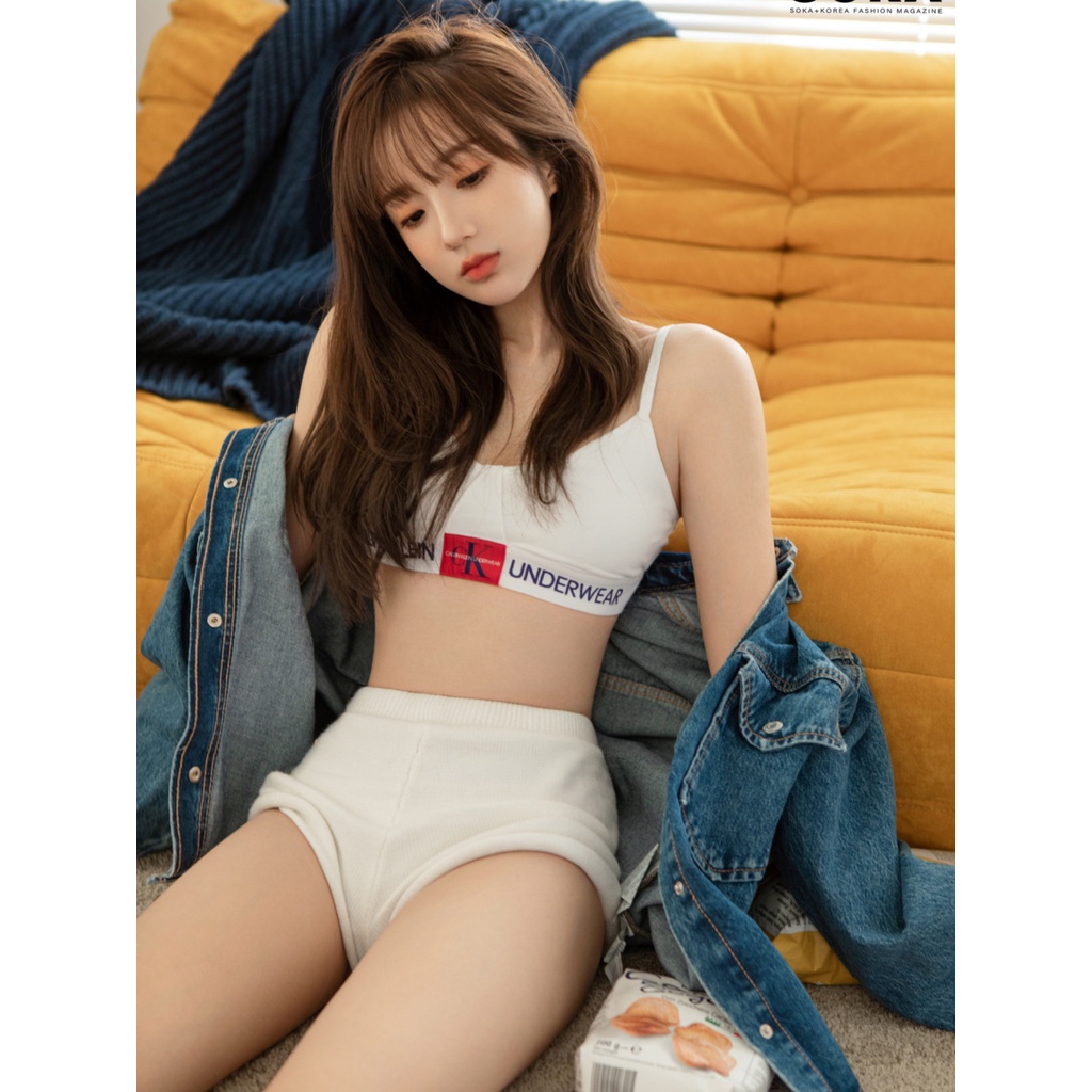 Có Đệm Lót Cho BRALETTE + Quần Sịp - COTTON Hiện Đại Miễn Phí