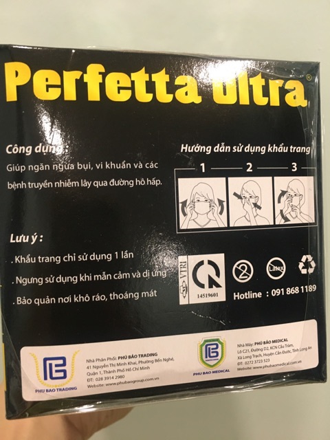 Khẩu Trang Perfetta Ultra | BigBuy360 - bigbuy360.vn