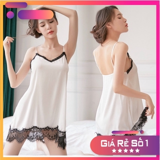Sx538-1 váy ngủ lụa sati - đầm ngủ sexy cao cấp -CAMLUU99