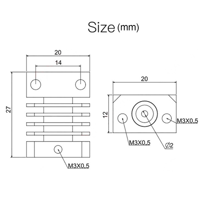 Bộ Tản Nhiệt Nâng Cấp Cho Máy In 3d Cr-10s Ender-3 Pro