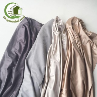 Vải thun poly 2 da co giãn 4 chiều khổ lớn - vải may khẩu trang 3d, may quần áo - chọn màu