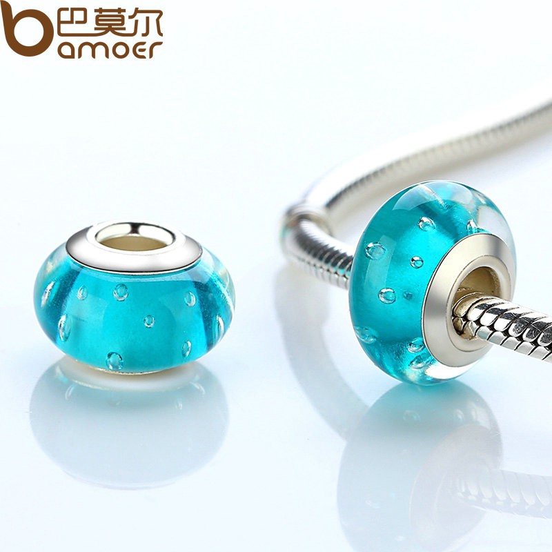 Bamoer hot sale fashion glass beads for bracelet & bangle diy PA6370