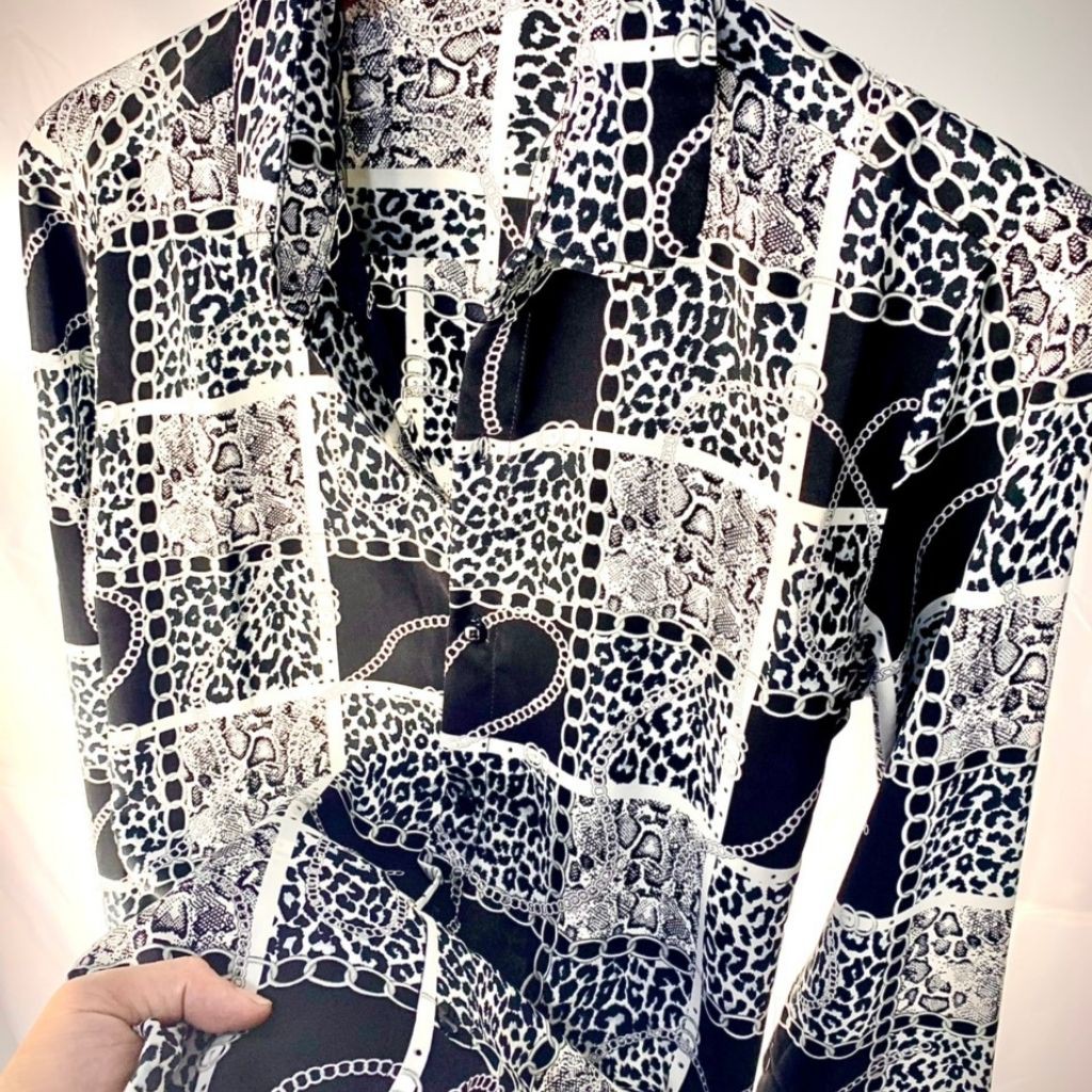 Áo sơ mi nam dài tay form rộng họa tiết vải lụa cao cấp S60 | BigBuy360 - bigbuy360.vn