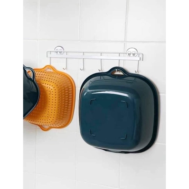 Sét 3 rổ+ 3 chậu nhựa vuông siêu dày dặn chắc chắn (bộ rổ 6 món)