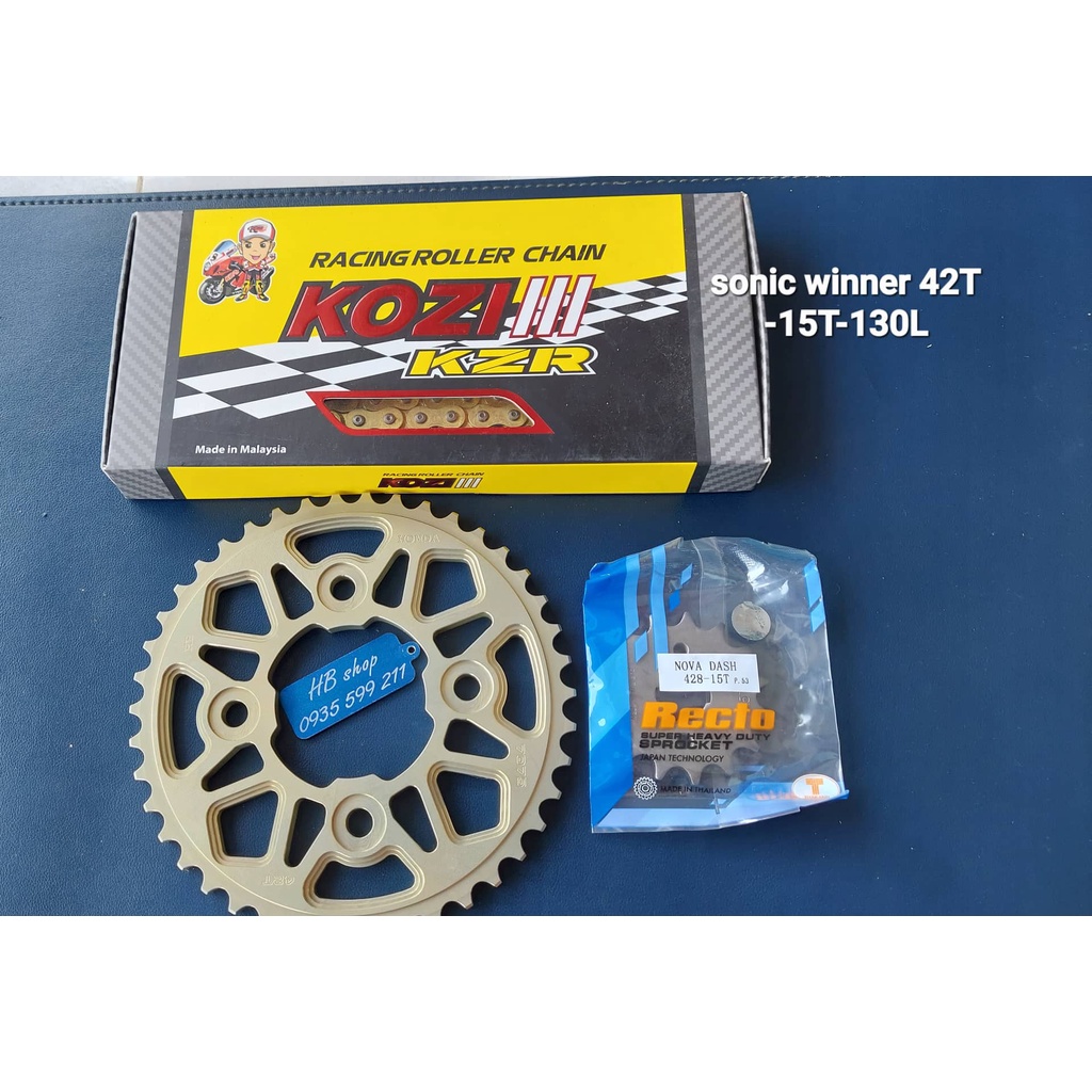 NSD Sonic dĩa nhôm 7075 42T SÊN KOZI  130L nhong recto 15t