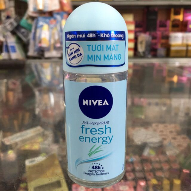 Lăn khử mùi nữ Nivea Fresh Energy, tươi mát mịn màng 50ml