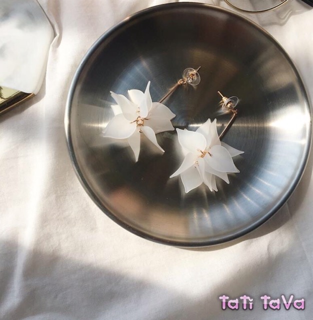 Bông tai cao cấp - Chùm hoa rơi Tatitava