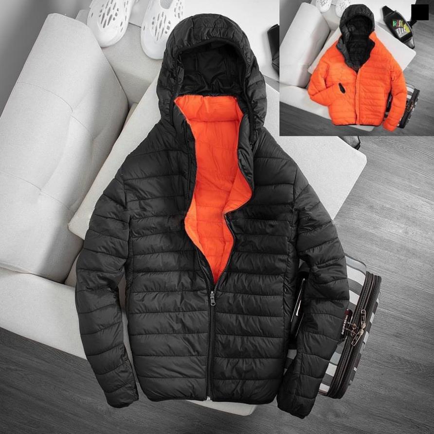 Áo Phao Nam Nữ - Áo Phao lông vũ 2 mặt phao có mũ, siêu nhẹ, siêu ấm, dày 4 lớp Có 4 túi, Hàng Chất Lượng Cao